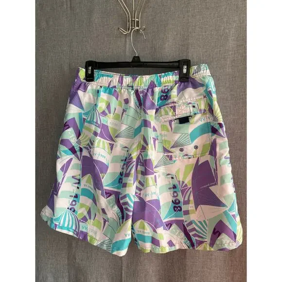 Vineyard Vines Men's Geometric Sailboat Print Board Shorts Swim Trunks Size M - Picture 3 of 6